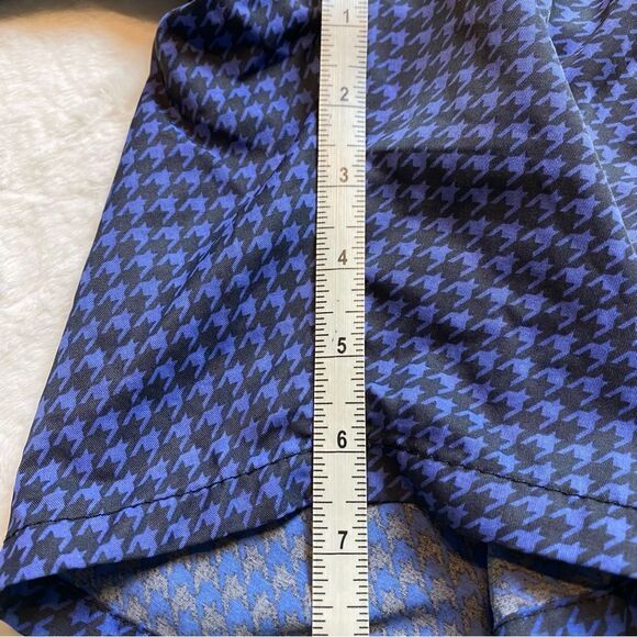 Mr Swim Black And Blue Houndstooth Design Swim Trunks Size Medium - Picture 11 of 11